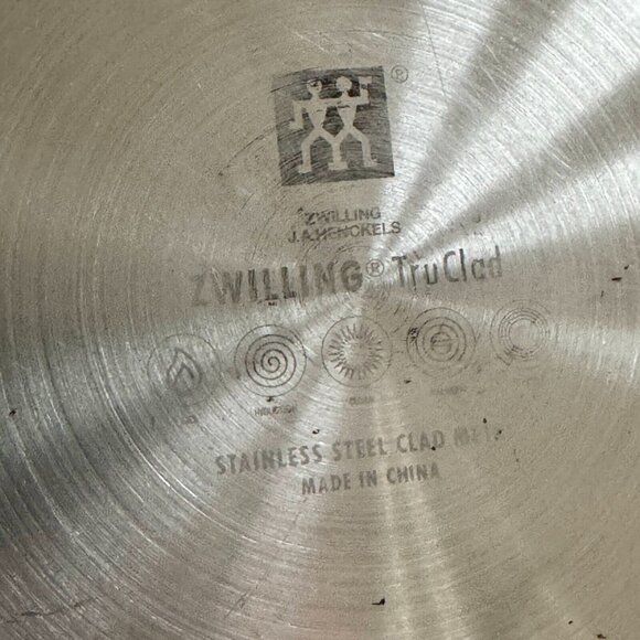 Zwilling JA Henckels Large 12" Frying Pan TruClad Stainless Steel - Picture 7 of 8